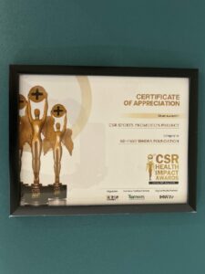 Health Impact Awards for Sports Promotion Project for BSV CSR