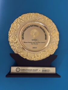 Golden Peacock National Training Award 2023 to BSV